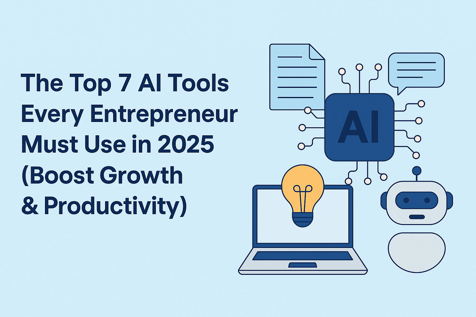 The Top 7 AI Tools Every Entrepreneur Must Use in 2025 (Boost Growth & Productivity)
